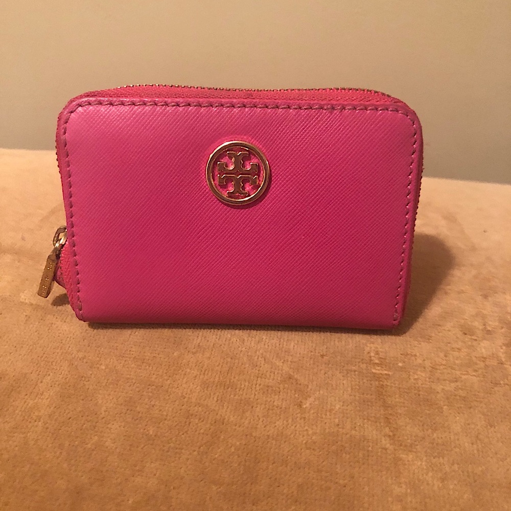 Tory Burch leather compact wallet